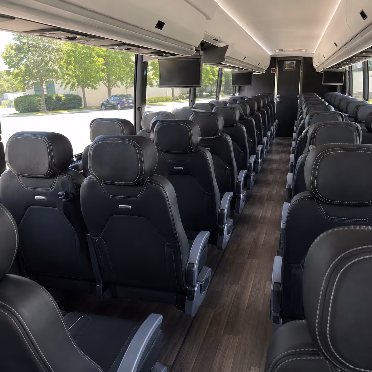 lenexa charter bus rental interior